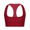 JEEYJOO Men's Short Solid Sleeveless Y Back Muscle Half Tank Top T-Shirts Sports Bras for Men Red XX-Large view 3