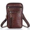 Feilx Men's Leather Fashion Phone Pouch Belt Bag Shoulder Crossbody Fanny Pack Travel Shoulder Waist Bag (Color : A, Size : 13 * 1 * 21cm) view 1
