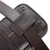 Feilx Men's Leather Fashion Phone Pouch Belt Bag Shoulder Crossbody Fanny Pack Travel Shoulder Waist Bag (Color : A, Size : 13 * 1 * 21cm) view 3