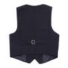 Manyakai Kids Boys Solid Color Formal Suit Vest Dressy Waistcoat Gentleman Wedding Party Outfits Black 10-12 Years view 2