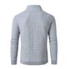 YuKaiChen Men's Long-Sleeve Quarter-Zip Casual Sweatshirt Square Pattern Lightgray XL view 3