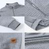 YuKaiChen Men's Long-Sleeve Quarter-Zip Casual Sweatshirt Square Pattern Lightgray XL view 4
