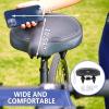 YLG Oversized Comfort Bike Seat for Casual Bike Rider - Large Bicycle Saddle Firm Cushioning for Women Men, Bike Accessories for Adult/MTB/Schwinn/Beach Bike view 2