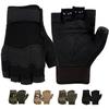 FIORETTO Fingerless Gloves for Airsoft Shooting Half Finger Hunting Hiking Cycling Driving Motorcycle Climbing Work Gloves Black XX-Large view 1