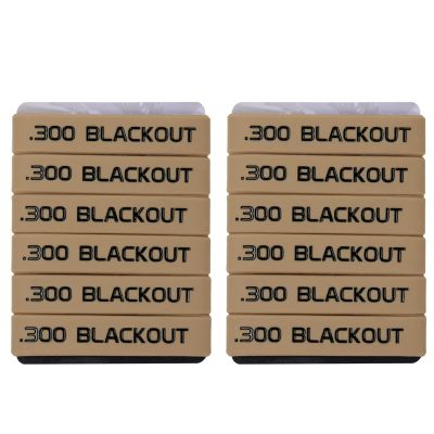 Aolamegs 12 Pack 300 Blackout Magazine Marking Bands (Khaki-Black)