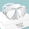 Adult Scuba Diving Mask, Anti-Fog Snorkel Goggles Tempered Glass Swim Mask Goggles with Nose Cover Professional Snorkeling Gear for Diving Snorkeling (White) view 1