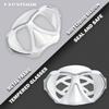 Adult Scuba Diving Mask, Anti-Fog Snorkel Goggles Tempered Glass Swim Mask Goggles with Nose Cover Professional Snorkeling Gear for Diving Snorkeling (White) view 3