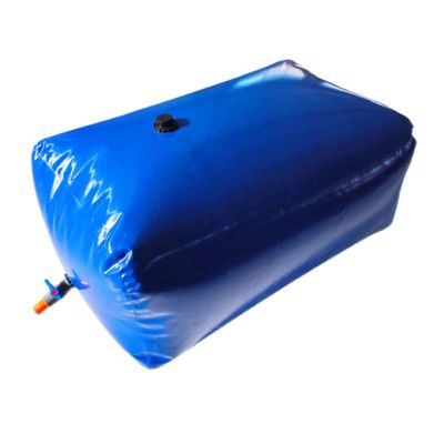 Outdoor Thickened Large-Capacity Software Vehicle-Mounted Water Bag Fire-Fighting Large-Scale Foldable Bridge Pre-Pressed Water Storage Bag (Color : Blue, Size : 1x1.5x0.7M(1000L))