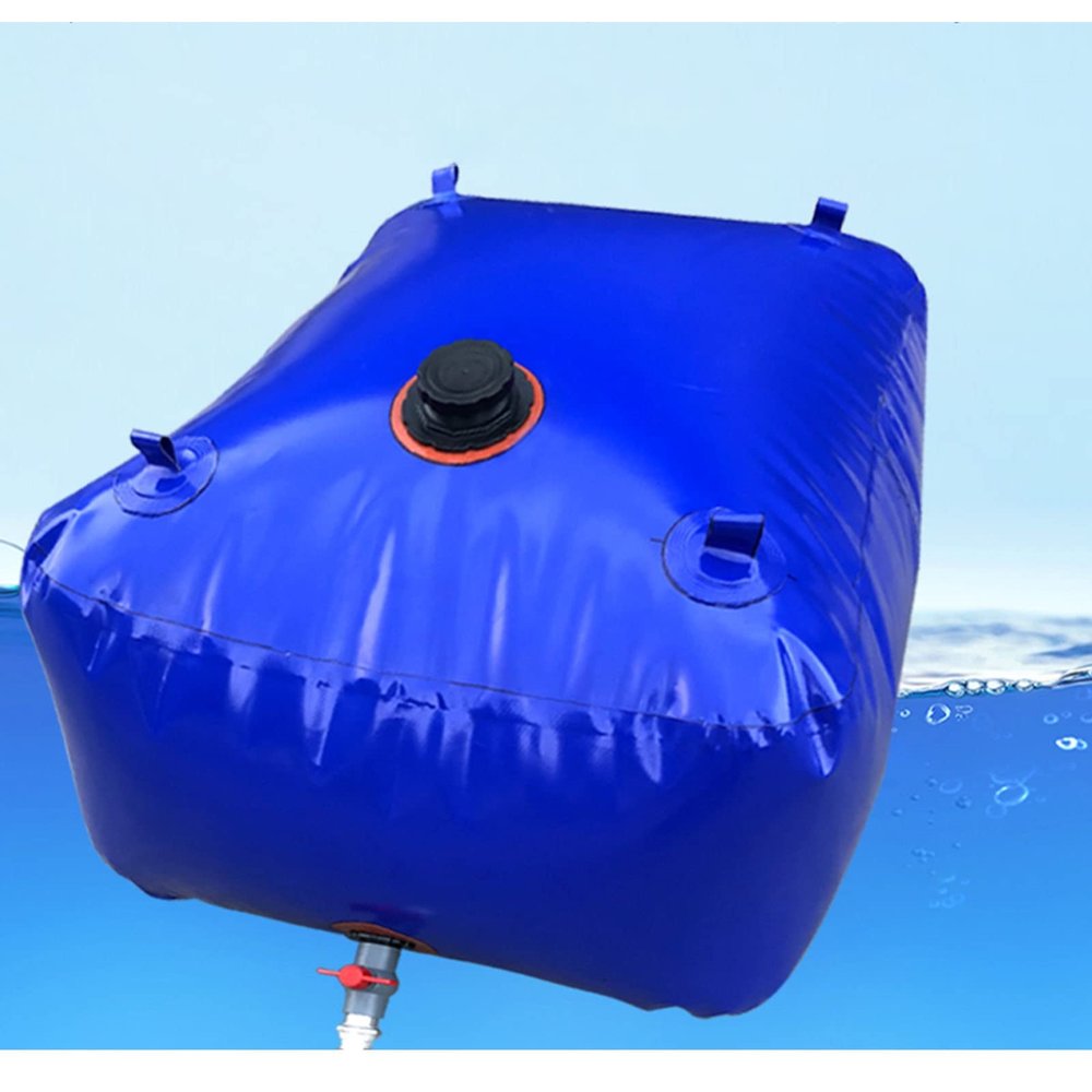 PVC Material Water Bag Large Capacity Water Bag Soft Folding Oil Bag Agricultual Water Storage Bage, Can Be Used in Any Environment (Color : Blue, Size : 180x120x70cm(1500L))