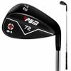 PGM Wedge - 72 Degrees Premium Sand Wedge, Lob Wedge for Men & Women - CNC Textured - Bunker Buster Escape Bunkers and Save Strokes Around The Green-High Loft Golf Club (Black) view 1