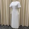 Ez-sofei Women's Short Sleeve Vintage 1940s Cocktail Dresses White view 4