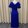 Ez-sofei Women's Short Sleeve Vintage 1940s Cocktail Dresses Blue view 2