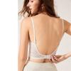 Telusu Women's Sexy Low Back Bras Lingerie Spaghetti Straps Backless Bra for Women Wedding Guest Dresses (Color : White, Size : 75/34B) view 2