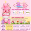 Unicorn Doll Kids Toddler Roller Skates for Girls,WESKIFAN Quad Skating Shoes with Shiny Light up Wheels&Adjustable Sizes Beginners rollerskates for Birthday Xmas Gifts,Patines para Nias Nios view 4