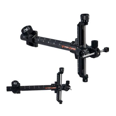 Archery Carbon Bar Recurve Bow Sight Adjustable 9 Inch T Shape Archery Shooting Target Sight for Left and Right Hand Professional Competition Recurve Bow Shooting (Right Hand, Black)