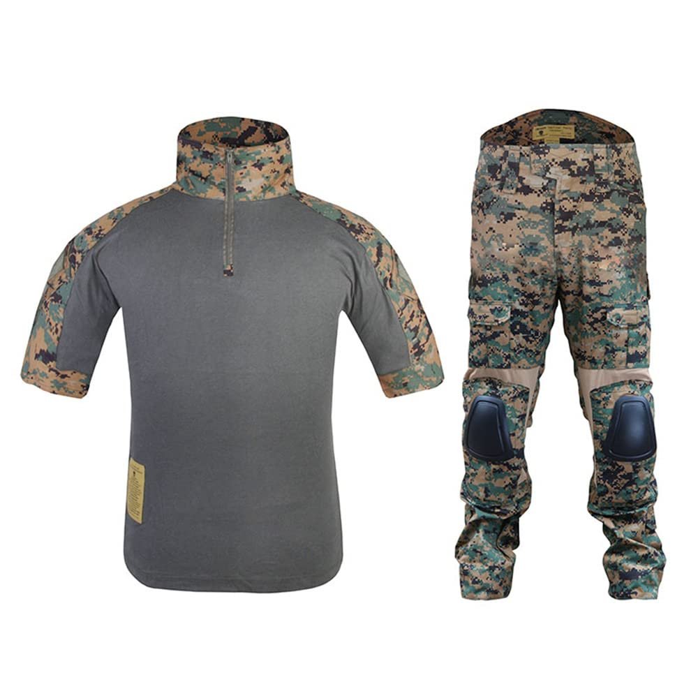 emersongear Tactical Version Combat Set,Summer Paintball Suits for Men Short Sleeve Uniform