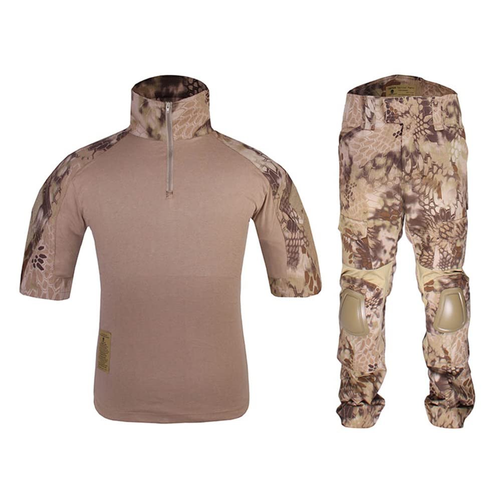 emersongear Tactical Version Combat Set,Summer Paintball Suits for Men Short Sleeve Uniform