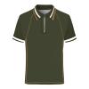 Mens Short Sleeve Polo Shirts Big and Tall Muscle T-Shirts Zip Up V Neck Graphic Printed Tees Casual Summer Tops view 3