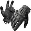 ZUNE LOTOO Tactical Gloves for Men, Touchscreen Motorcycle Gloves with Finger Impact Protection, Black Palm Padded Safety Work Gloves for Paintball Airsoft Range Tac Female Women(XLarge) view 1