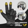 ZUNE LOTOO Tactical Gloves for Men, Touchscreen Motorcycle Gloves with Finger Impact Protection, Black Palm Padded Safety Work Gloves for Paintball Airsoft Range Tac Female Women(XLarge) view 4