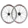 Folding Bike BMX Rim 16 Inch Bicycle Wheelset V- Brake Quick Release Bike Wheel Double Wall Rims for 7 8 9 10 Speed Cassette 1.5-2.1 Tires (Color : White, Size : 16inch) view 1