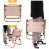 XLHWJCP Portable Camping Chair, with Handle, Heavy Duty Support 450 Lbs, Beach Chairs Backpack Chair for Outdoor Camping, Picnic, Beach, Fishing, Hiking, Travel, Sports (Khaki-A,20x20x30in) view 4