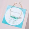 Gold Plated Dainty Beaded Crystal Necklace Purple Natural Healing Chakra Stone Choker Necklace for Women Spiritual Reiki Quartz Jewelry-green bracelet view 2