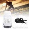 GOTOTOP Spoke Nipples, 100Pcs Aluminum Alloy Spoke Spoke Cover Nipple Cycling Accessory for Mountain Road, 2mm/0.08in Inner Diameter Spokes(Black) view 3