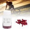 GOTOTOP Spoke Nipples, 100Pcs Aluminum Alloy Spoke Spoke Cover Cycling Accessory for Mountain Road, 2mm/0.08in Inner Diameter Spokes(Red) view 2