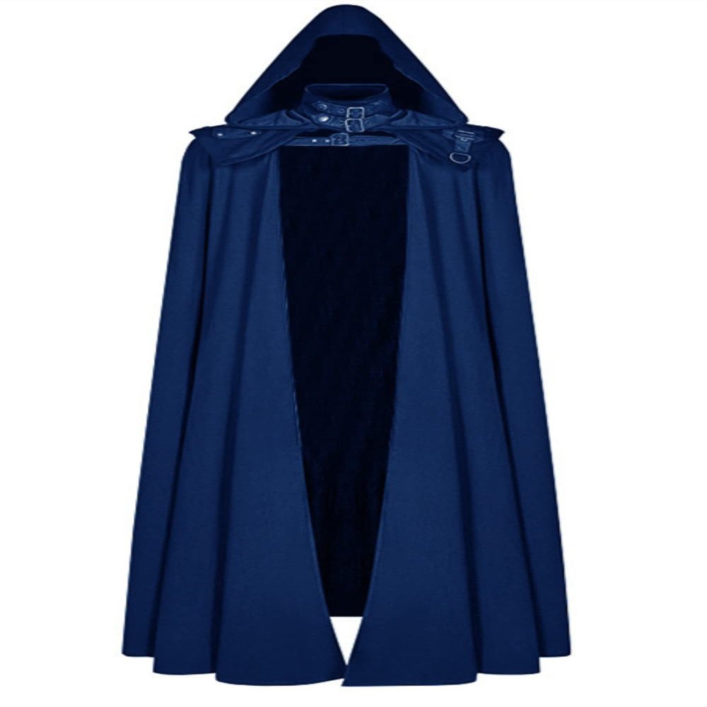 Honeystore Unisex Tunic Robe Cloak Knight Gothic Masquerade Cosplay Costume Cape SWD2022031101-Blue 2XL
