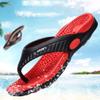 AnFeng Male Flip Summer Shoes Flops Men Shoes Slipper Beach Sandals Casual Flat Men's Slipper Men S Slippers Leather (Red, 10) view 2