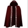 Honeystore Unisex Medieval Renaissance Cloak Long Cosplay Halloween Hooded Cape Red 4XL/5XL view 2