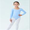 Boboking Kids Girls Basic Long Sleeve Leotards for Ballet Gymnastic Bodysuit 4/6T Blue view 2