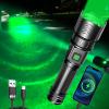 VASTFIRE USB-C Rechargeable Green Flashlight Zoomable 1000 Yard Pressure Switch Scope Rail Mount Hogs Predators Night Hunting (30) view 1