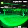VASTFIRE USB-C Rechargeable Green Flashlight Zoomable 1000 Yard Pressure Switch Scope Rail Mount Hogs Predators Night Hunting (30) view 2
