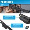 Nightstick SFL-11GL Shotgun Forend Light with Green Laser - 1200 Lumens Forend Light for Mossberg 500/590/590A1/Shockwave - IP-X7 Waterproof Impact & Chemical Resistant - 2 CR123 Batteries - Black view 4