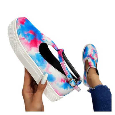 ZBYY Womens Sandals Summer Casual Buckle Strap Flat Sandals Comfy Slip On Hollow Out Breathable Walking Loafers Sneakers