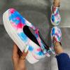 ZBYY Womens Sandals Summer Casual Buckle Strap Flat Sandals Comfy Slip On Hollow Out Breathable Walking Loafers Sneakers view 4