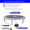 Bzzter Replacement Trampoline Mat, Fits 15ft Round Frame,with 96 Rings 159.3 Inch Diameter, Fits 7.0" Springs,Not 15ft Diameter Mat,10 Rows of Stitches,w/Pull Hook and Gloves view 4