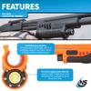 Nightstick SFL-12WL Shotgun Forend Light - 1200 Lumens Forend Light for Mossberg 500/590/590A1/Shockwave - IP-X7 Waterproof Impact & Chemical Resistant - 2 CR123 Batteries - Less Lethal Orange view 3