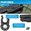 Nightstick SFL-13WL Shotgun Forend Light - 1200 Lumens Forend Light for Remington 870/TAC-14 - IP-X7 Waterproof Impact & Chemical Resistant - 2 CR123 Batteries  Black view 3