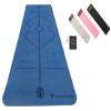 $averPak BodyForge Exercise Yoga Mat (Blue/Light Blue) & Fabric Hip Bands Set Bundle view 1