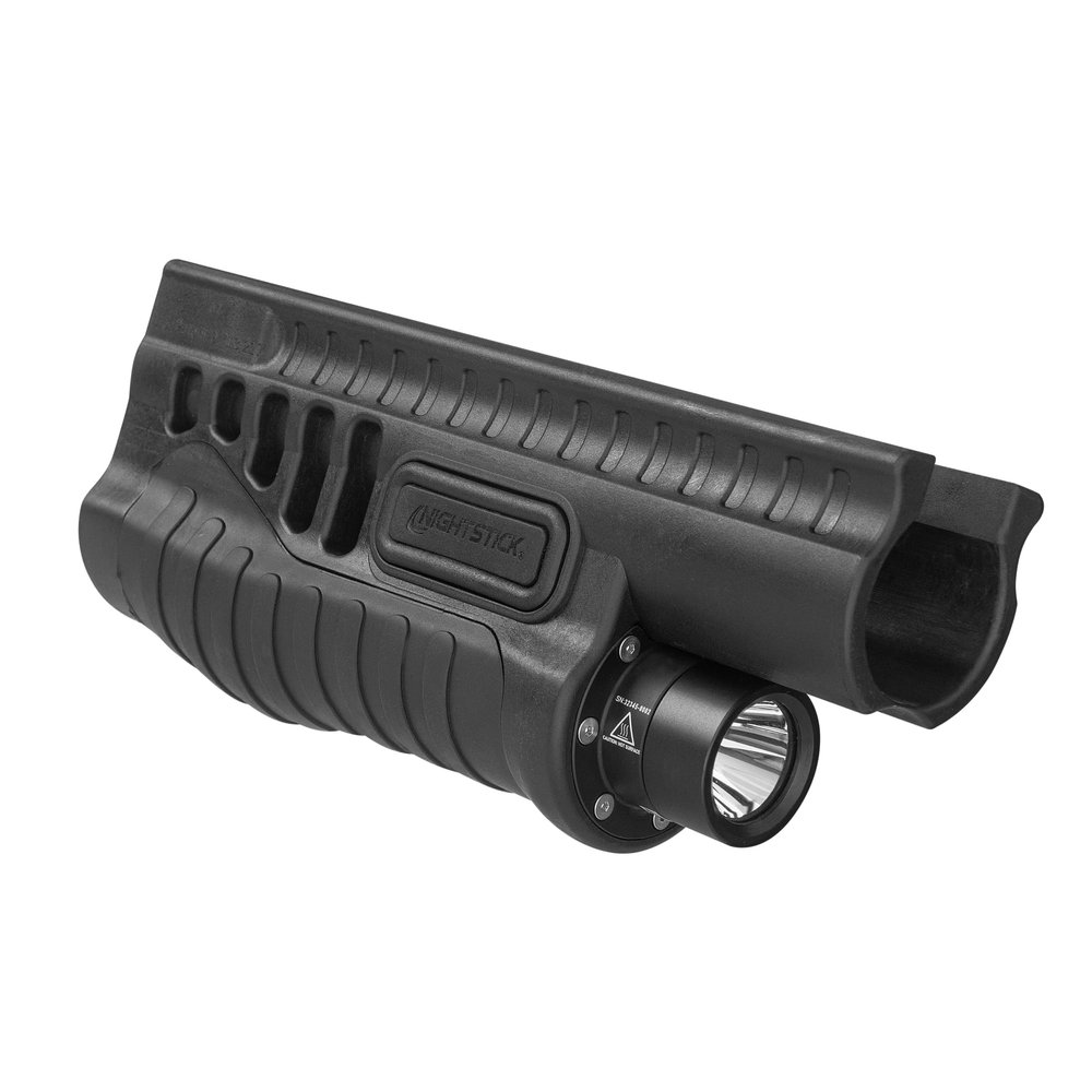 Nightstick SFL-11WL Shotgun Forend Light - 1200 Lumens Forend Light for Mossberg 500/590/590A1/Shockwave - IP-X7 Waterproof Impact & Chemical Resistant - 2 CR123 Batteries Black