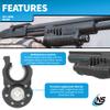 Nightstick SFL-11WL Shotgun Forend Light - 1200 Lumens Forend Light for Mossberg 500/590/590A1/Shockwave - IP-X7 Waterproof Impact & Chemical Resistant - 2 CR123 Batteries  Black view 3
