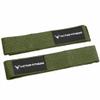 100% Top-Grain Leather 10mm Thick 4" Wide Quick Adjustable Metal Lever Powerlifting Belt for Men and Women made with Vegetable Tanned Leather + 24" Military Green Weightlifting Straps (XX-Large) view 2