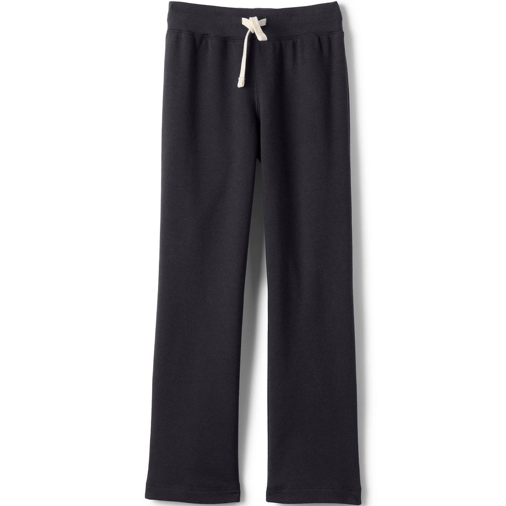 Lands' End Uniform Girls Sweatpant Black Kids X-Small