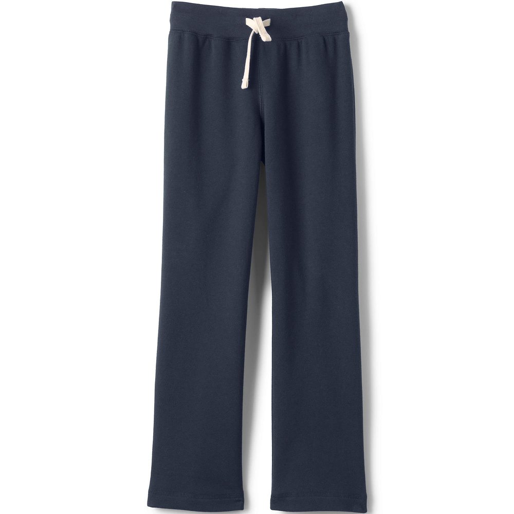 Lands' End Uniform Girls Sweatpant Classic Navy Kids X-Small