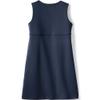 Lands' End Girls Ponte Pleat Jumper Top of Knee 16 Classic Navy view 3