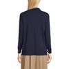Lands' End Kids Long Sleeve Interlock Polo Shirt X-Small Classic Navy view 2