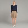 Lands' End Kids Long Sleeve Interlock Polo Shirt X-Small Classic Navy view 4